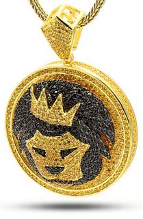 King Ice The King Of The Jungle Custom Made Lion Pendant Necklace