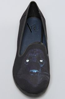 Y.R.U. Shoe Lowf Panther Slip on Shoe in Black