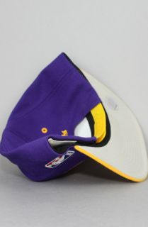 123SNAPBACKS Los Angeles Lakers Snapback HatMN Arch LogoPurpleYellow Concrete Culture