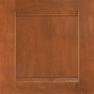 American Woodmark 14 1/2x14 9/16 in. Cabinet Door Sample in Del Ray Maple Cognac 99775