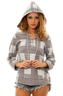 Obey The Madras Flannel Shirt Jacket in Gray
