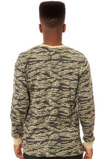 Obey Shirt Camo L/S Tee Crew Tiger in Camo