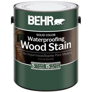 BEHR 1 Gal. White Base Waterproofing Wood Stain 21101