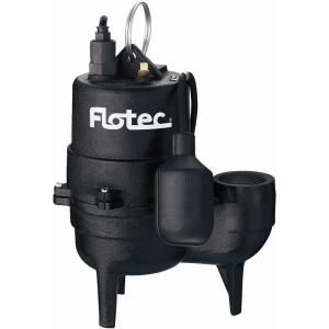 Flotec 1/2 HP 9000 GPH Cast Iron Sewage Pump FPSE3601A