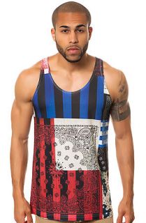 Reason Top The Reason Flag Paisley Tank in Blue