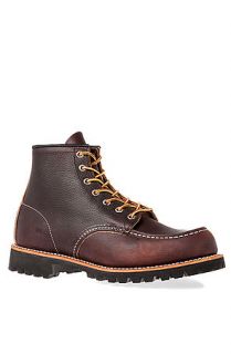 Red Wing Boot 6 Inch Moc Lug in Briar Oil Slick Leather Brown