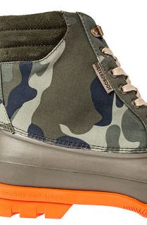 Sperry Top Sider Boot Avenue Duck in Camo Green