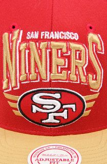 Mitchell & Ness The San Francisco 49ers Stadium Snapback Cap in Red Gold