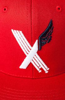 10 Deep Hat Stars X Wing Snapback in Red