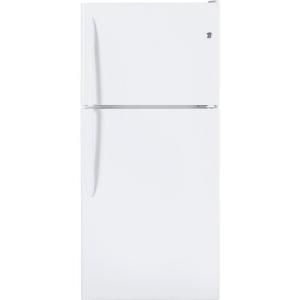 GE 30 in. W 20 cu. ft. Top Freezer Refrigerator in White GTH20JBBWW