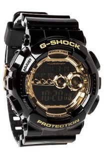 G SHOCK Watch GD 100 Watch in Black & Gold