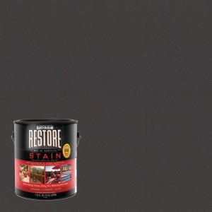 Restore 1 gal. Solid Acrylic Water Based Autumn Brown Exterior Stain 47024
