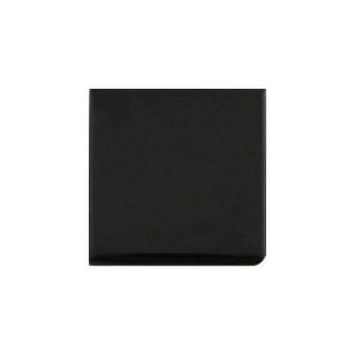 Daltile Semi Gloss Black 4 1/4 in. x 4 1/4 in. Bullnose Corner Glazed Ceramic Wall Tile K111SCRL44491P2