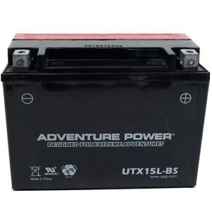 UPG Dry Charge AGM 12 Volt 13 Ah Capacity D Terminal Battery UTX15L BS