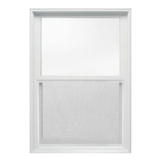 JELD WEN W 2500 Series Aluminum Clad Double Hung, 26 1/8 in. x 36 3/4 in., White with LowE Glass and Screen S62640
