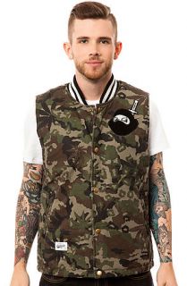 RockSmith Jacket Head Ninja Vest in Woodland Camo