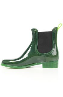 Jeffrey Campbell Boot Ankle Rainboot in Green