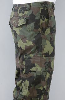 LRG The Core Collection True Straight Cargo Pants in Olive Camo