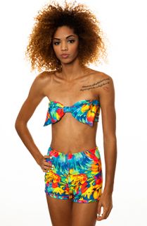 MARIALIA Neon Tropic Bandeau and Swimmies Set