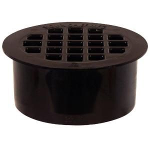 3 in. Black Plastic Snap in Inside Drain 845 3APK