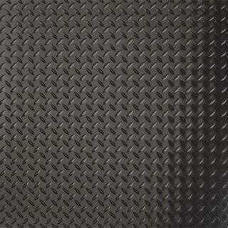 G Floor Industrial Grade Polyvinyl 9 ft. x 44 ft. Diamond Tread Midnight Black Garage Floor Cover and Protector GF85DT944MB