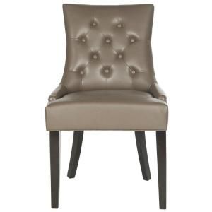 Safavieh Harlow Clay Birchwood Bicast Leather Ring Chair (Set of 2) MCR4716D SET2