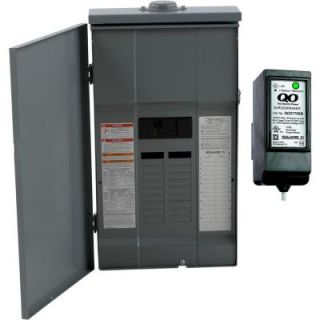 Square D by Schneider Electric QO 150 Amp 20 Space 30 Circuit Outdoor Main Breaker Load Center with Cover with Surge Breaker SPD QO12030M150RBSB