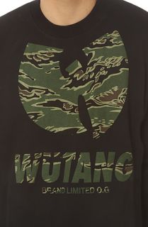 Wutang Brand Limited Sweatshirt WBL Camo Crewneck in Black