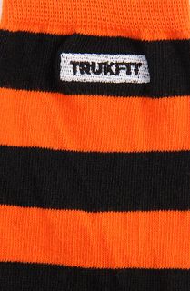 TRUKFIT Socks Stripe High in Tangerine Tango