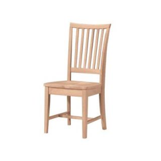 International Concepts Mission Unfinished Wood Dining Chairs (Set of 2) 265P