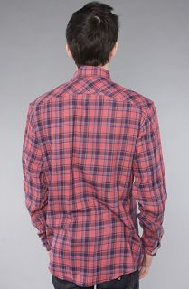 CHAMBERS The Oneway Buttondown Shirt in Off Red Plaid