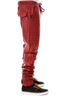 KITE Pants Vegan Leather Jogger Red