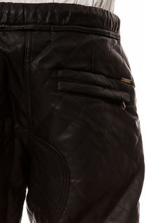 KITE Pants Quilted Vegan Leather Jogger Black