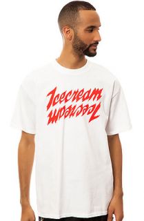 Ice Cream The Jagged Logo Tee in White