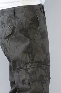 LRG The Core Collection True Straight Cargo Pants in Black Camo