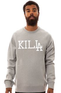 Kill Brand The Kill LA Crewneck Sweatshirt in Heather Gray