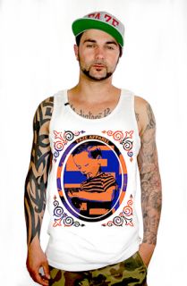 FAZE Apparel Young Fire Tanktop in white and orange