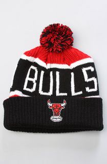 47 Brand Hats The Chicago Bulls Calgary Pom Beanie in Red