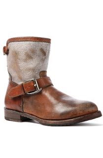 Ash Shoes Boot Sharon in Tobacco and Silver