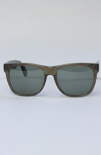 Super Sunglasses The Basic Sunglasses in Army Green Trans