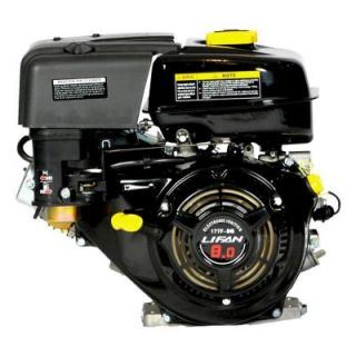 LIFAN 3/4 in. 8 HP 240 cc OHV Recoil Start 61 Gear Reduction Horizontal Shaft Engine 2012 EPA Compliant LF173F AHQ