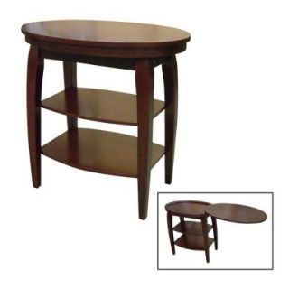 Home Decorators Collection Composite Wood Magazine Table in Cherry H 136