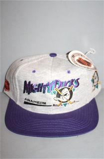And Still x For All To Envy Vintage Anaheim Mighty Ducks heather snapback hat NWT