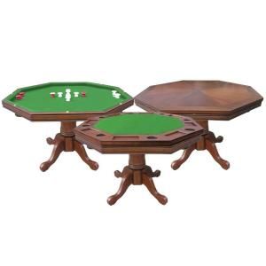 Hathaway Kingston Walnut 3 in 1 Poker Table BG2366T
