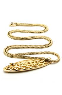 King Ice King Ice 14K Gold Yellow CZ Surfboard Necklace