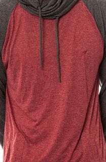 ARSNL The Lantern Hoodie in Heather Gray Maroon