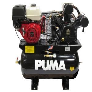 Puma Black 30 Gal. 13 HP Gas Engine with Electric Start 2 Stage Air Compressor TUK 13030HGE