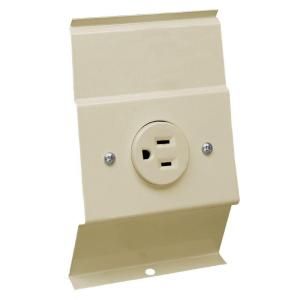 Cadet F Series Almond 120 Volt Baseboard Integral Receptacle Kit Accessory BRF12A