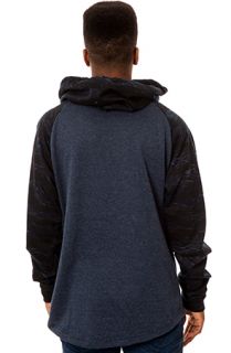 ARSNL The Grade Cowl Neck in Navy Camo French Terry