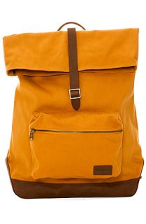 The Obey Backpack Uptown Roll Top in Inca Gold